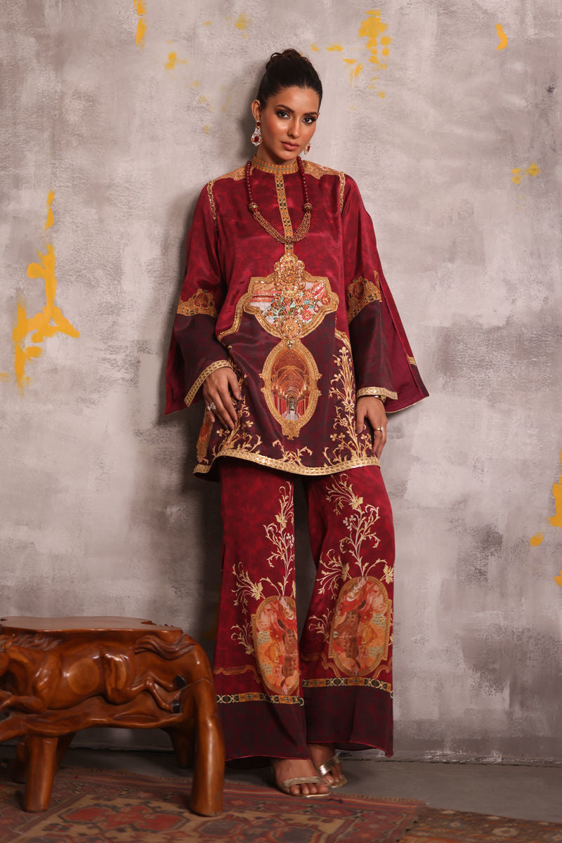 Shamaeel - Crimson-7 - Sheesha Silk