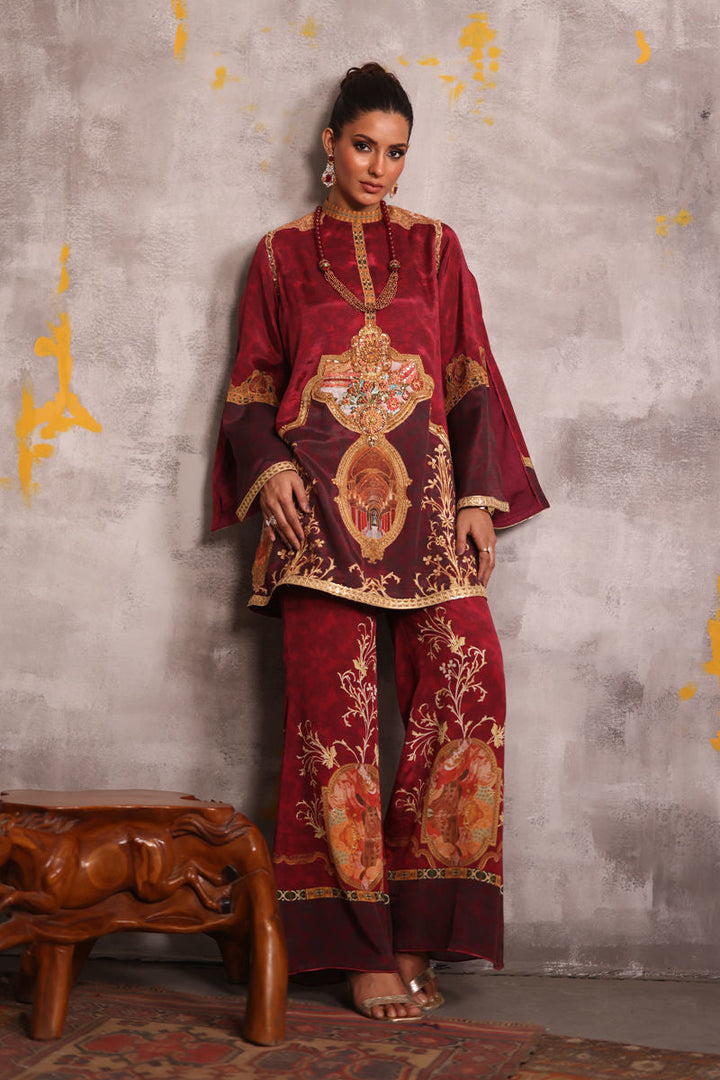 Shamaeel - Crimson-7 - Sheesha Silk