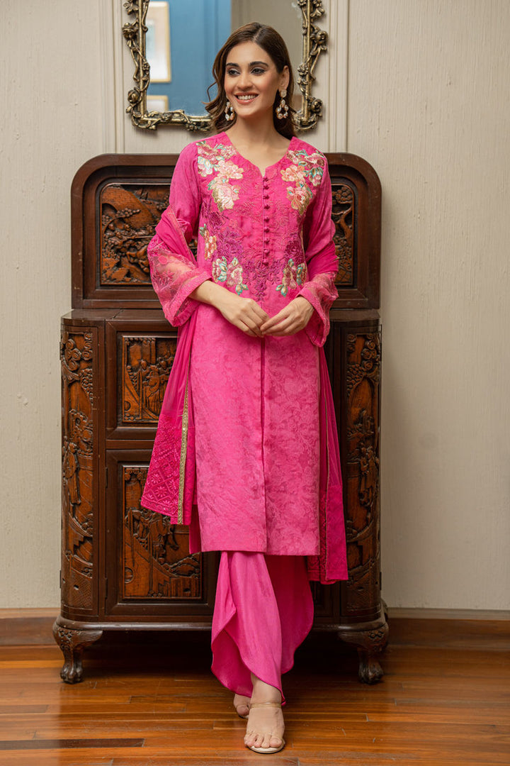 Shamaeel - TL-03 - Textured Khaadi Net/Cotton Silk