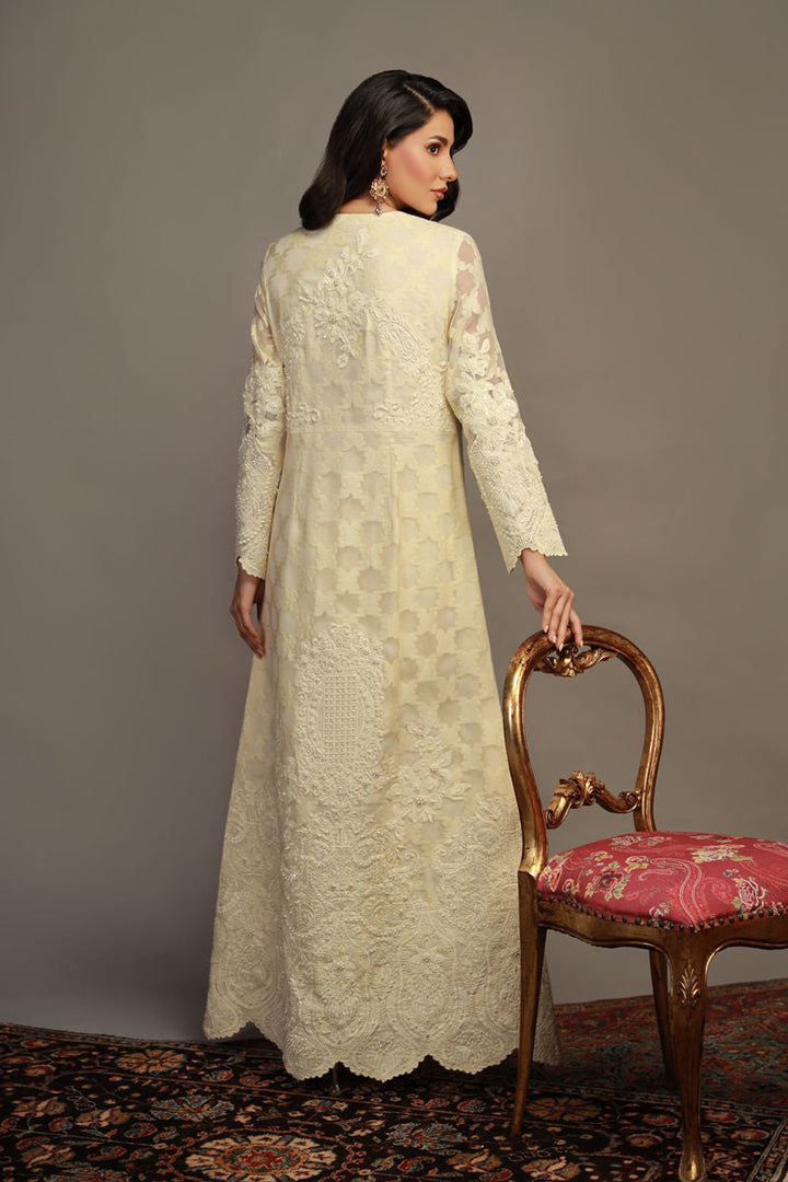 Shamaeel - RV-08 - Self Jacquard Organza/Cotton Silk