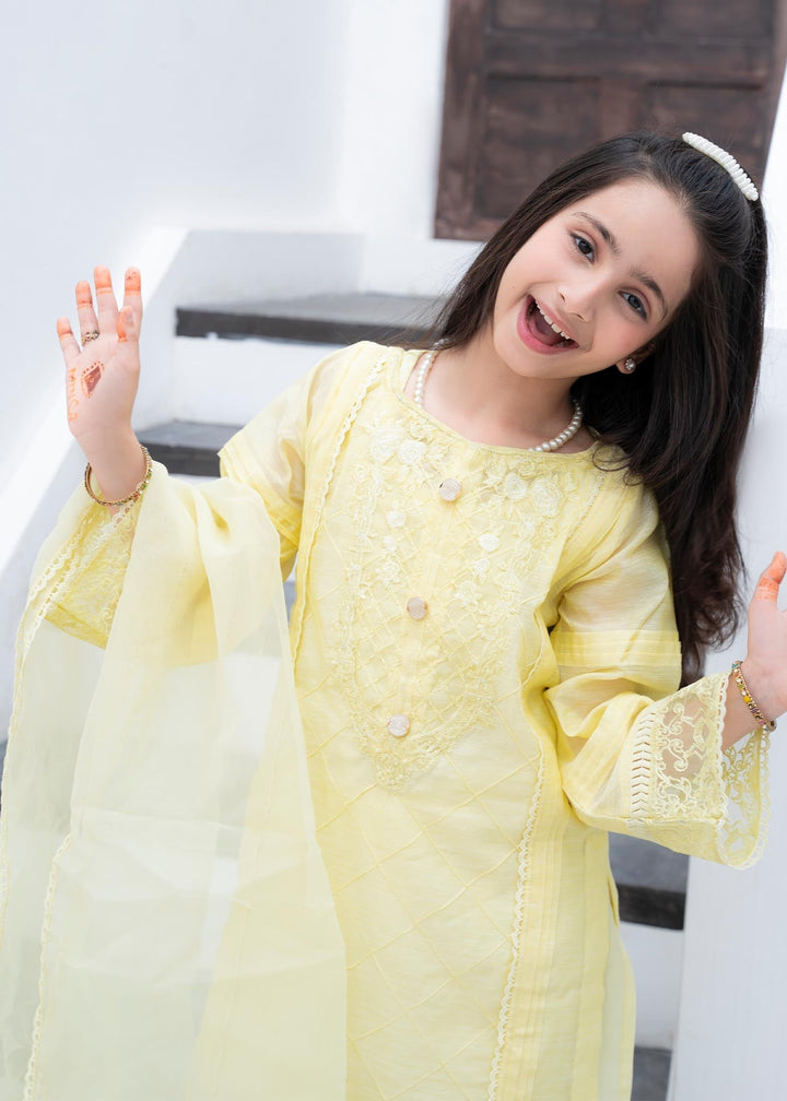 Laleen Barg Kids Yellow 3 Piece Suit Yellow 3 Piece