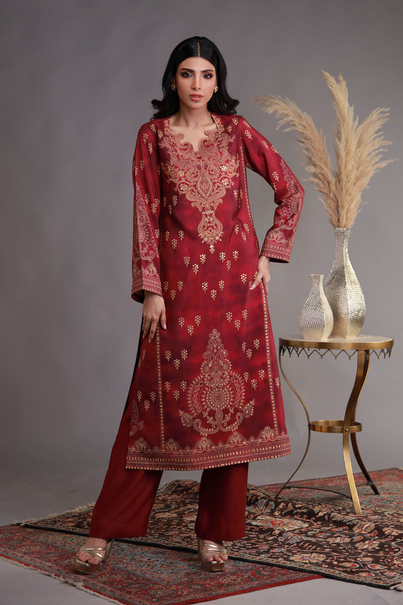 Shamaeel - WFE-02 - Khaadi Silk/Cotton Silk