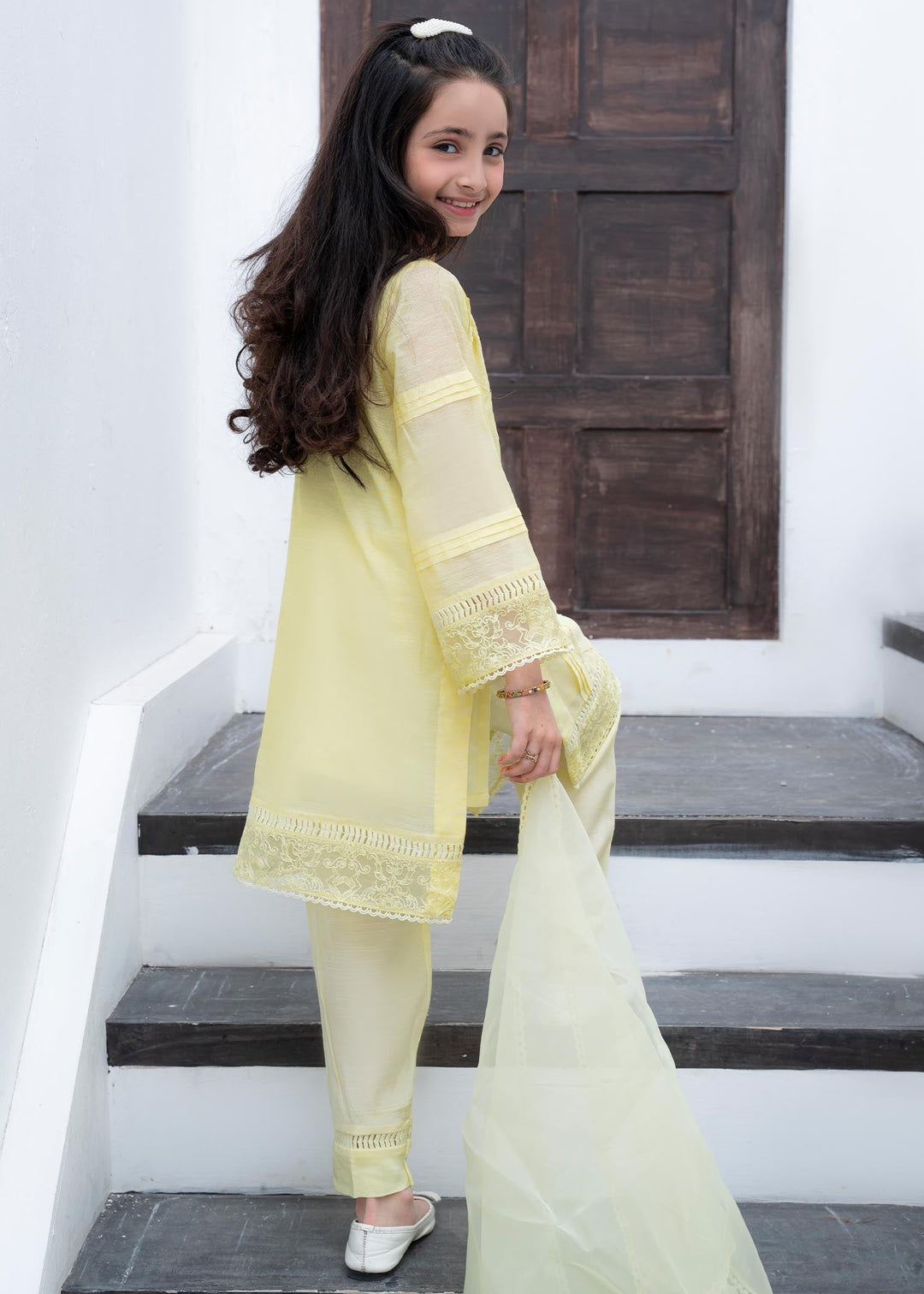 Laleen Barg Kids Yellow 3 Piece Suit Yellow 3 Piece