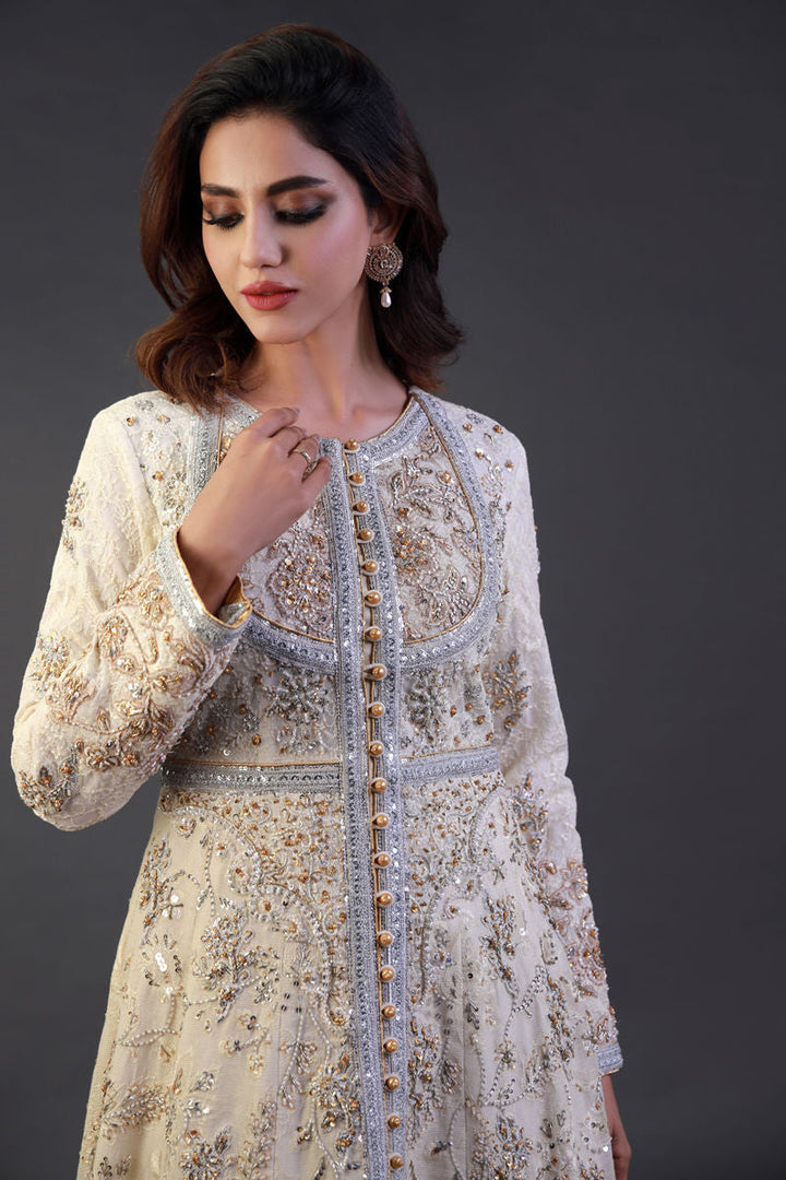 Shamaeel - EE-16 - Textured Net/Cotton Silk