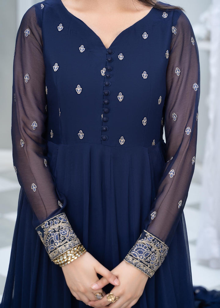 Laleen Irha Pishwas Blue 3 Piece