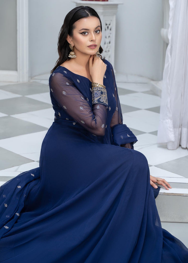 Laleen Irha Pishwas Blue 3 Piece