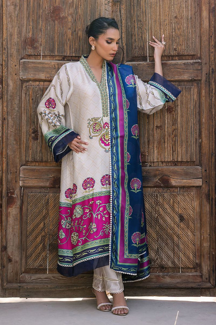 Deepak Perwani - KUD04 - Pure Silk - 3 Piece