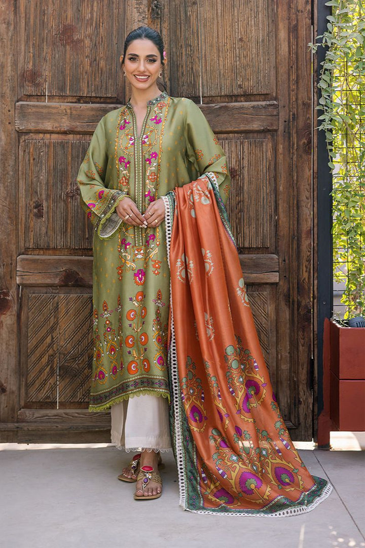 Deepak Perwani - KUD01 - Pure Silk - 3 Piece