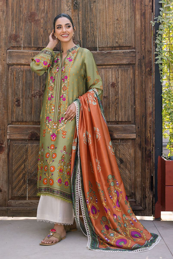 Deepak Perwani - KUD01 - Pure Silk - 3 Piece