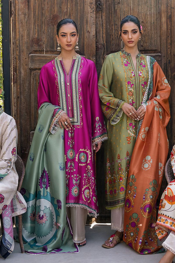 Deepak Perwani - KUD01 - Pure Silk - 3 Piece