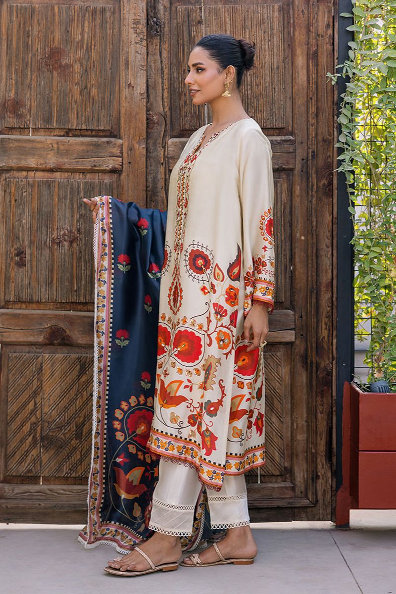 Deepak Perwani - KUD06 - Pure Silk - 3 Piece