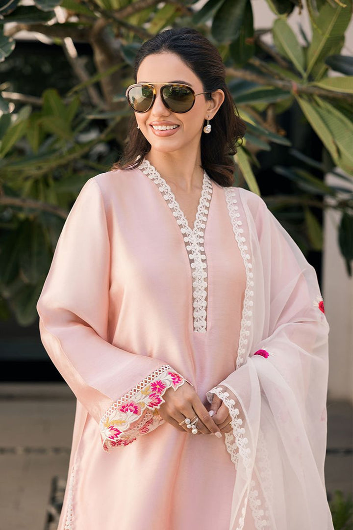 Deepak Perwani - Kut318 - Shisha Silk - Ethereal Rose Pink - 3 Piece