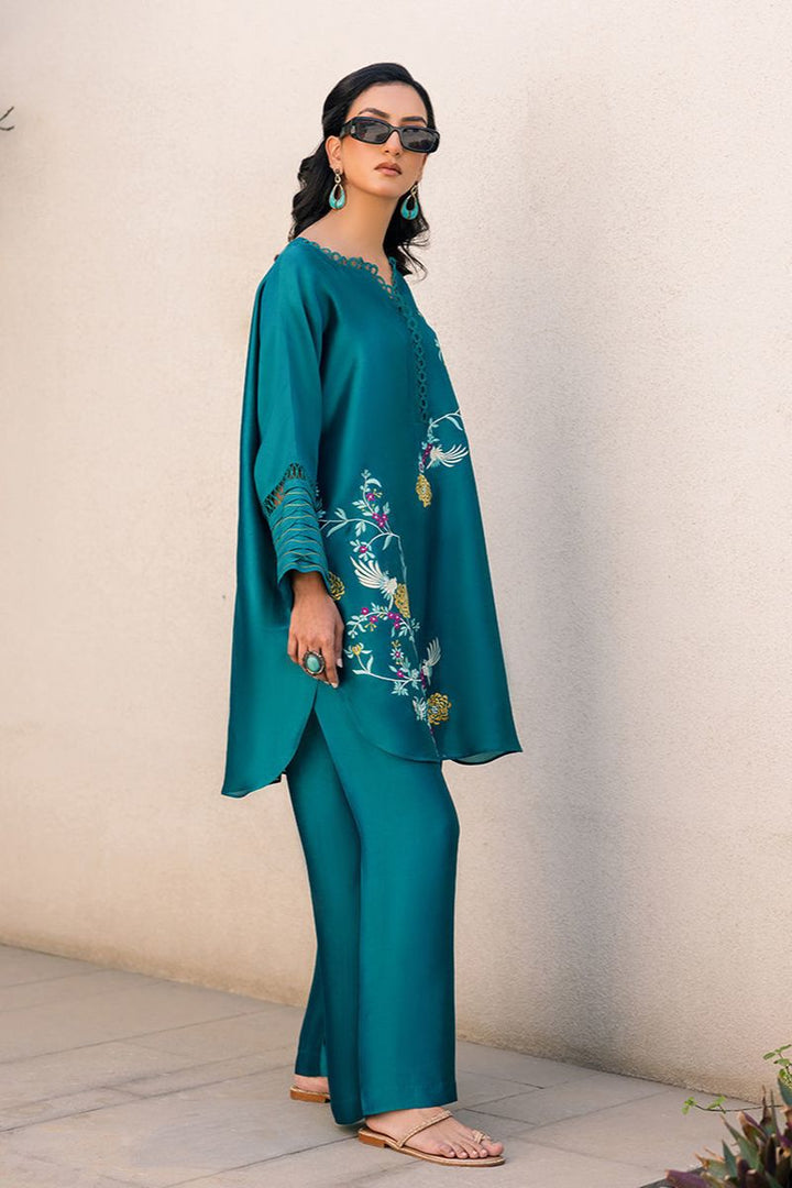 Deepak Perwani - Kut320 - Shisha Silk - Vibrant Green - 2 Piece