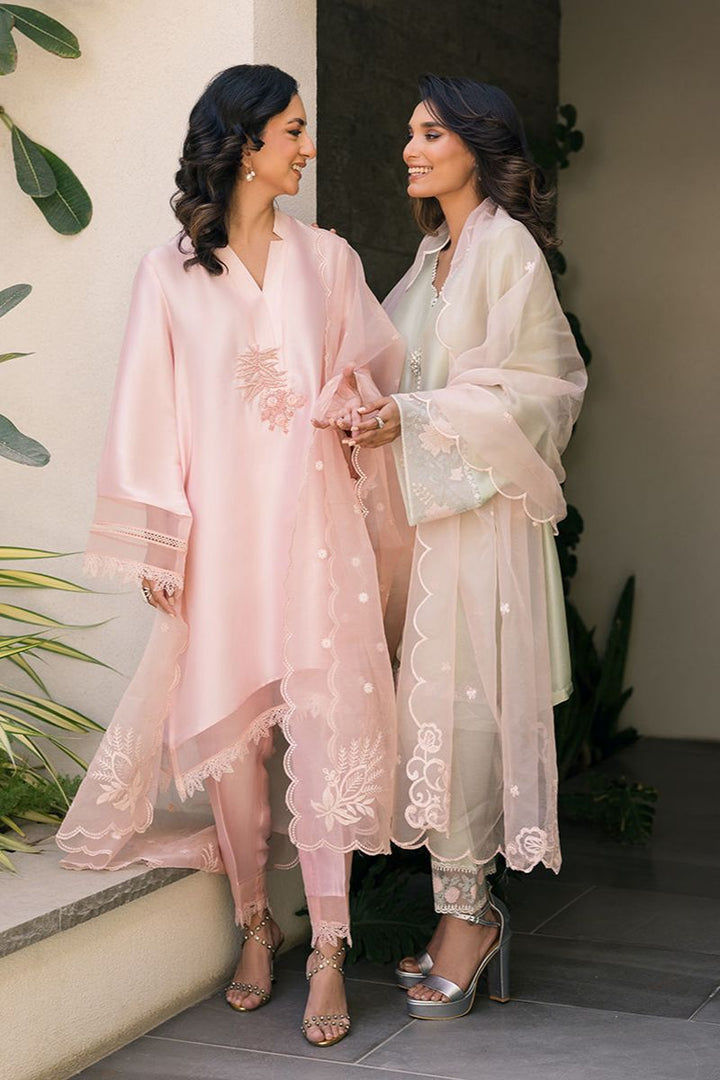 Deepak Perwani - Kut322 - Shisha Silk - Rose Quartz - 3 Piece