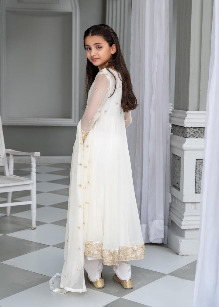 Laleen Kaila Pishwas White 3 Piece