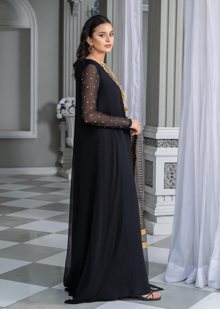 Laleen Haniya Pishwas Black 3 Piece