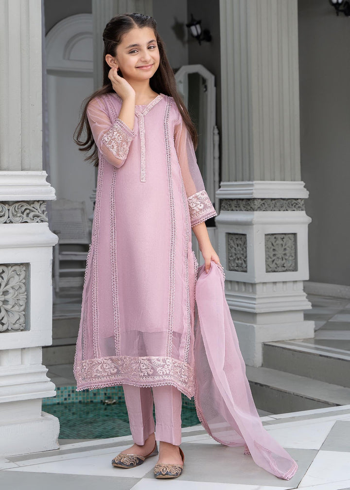 Laleen Myza 3 Piece Suit Purple