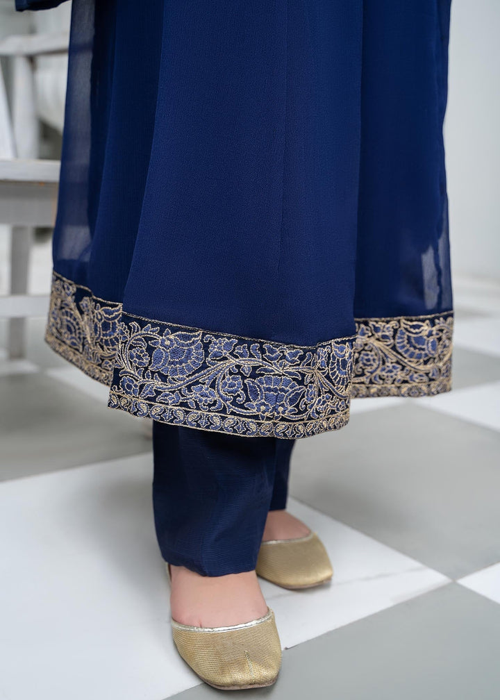 Laleen Rija Pishwas Blue 3 Piece