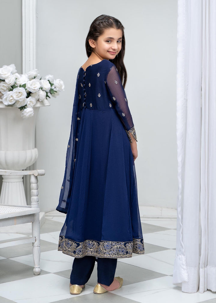 Laleen Rija Pishwas Blue 3 Piece