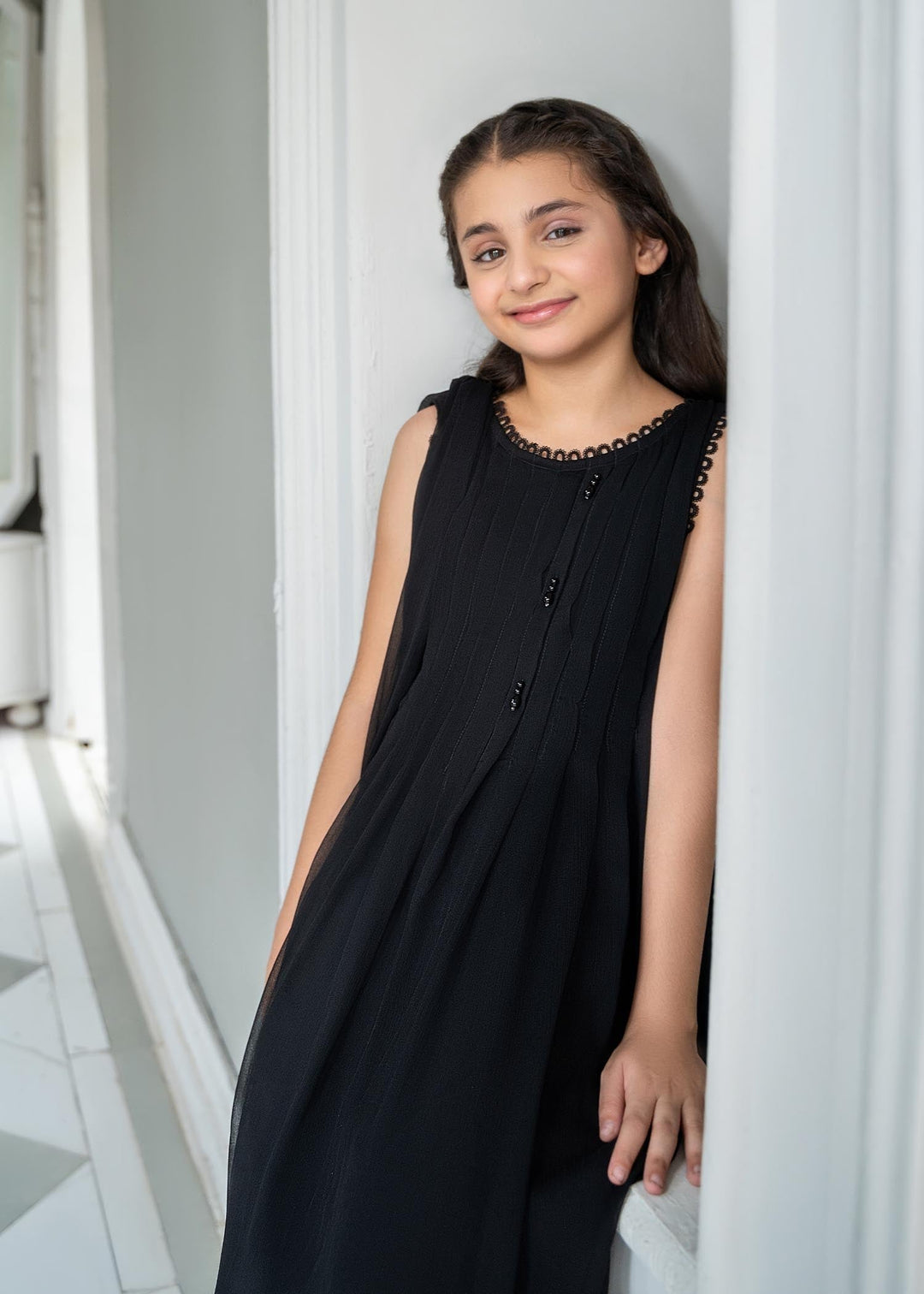 Laleen Rahi Pishwas Black 3 Piece