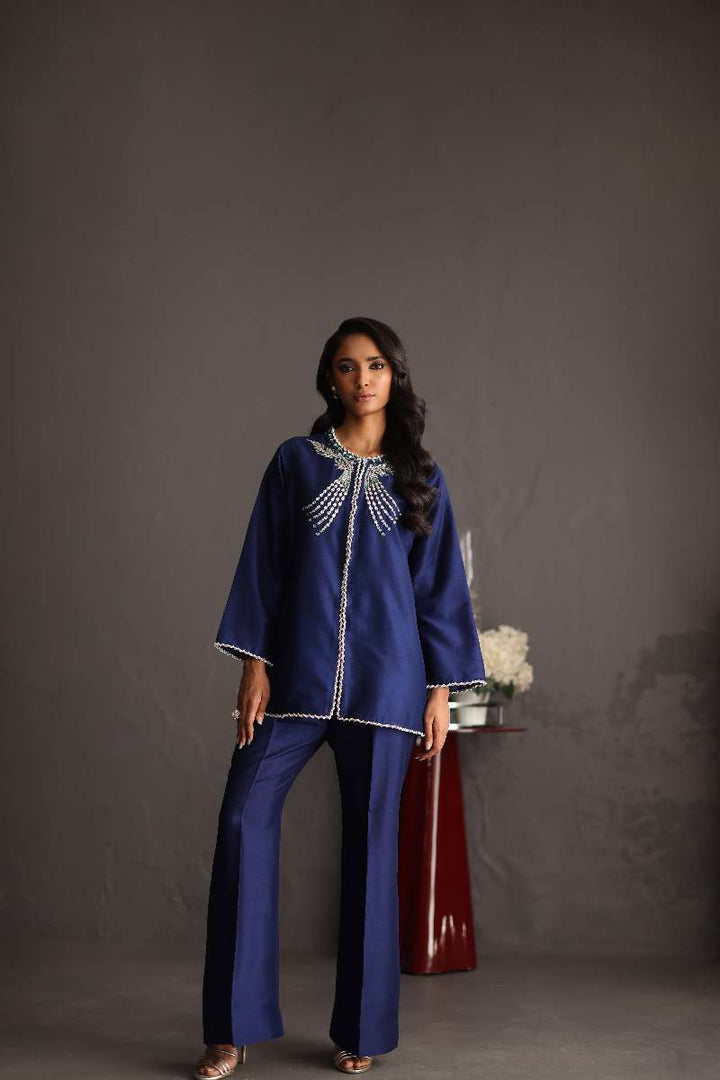 Deepak Perwani - Pure Raw Silk Suit For Women - 2 Piece