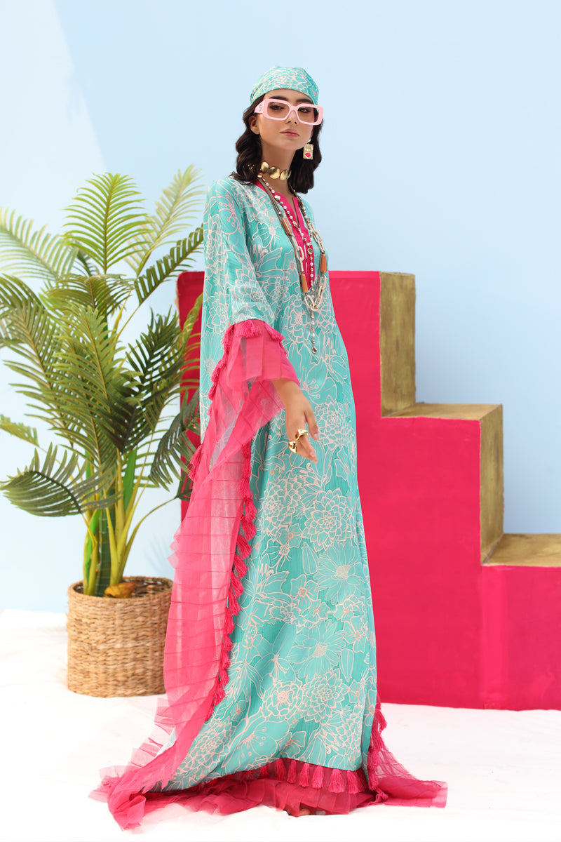 Musferah Saad - AQUA FABLE - Silk - 2 Piece