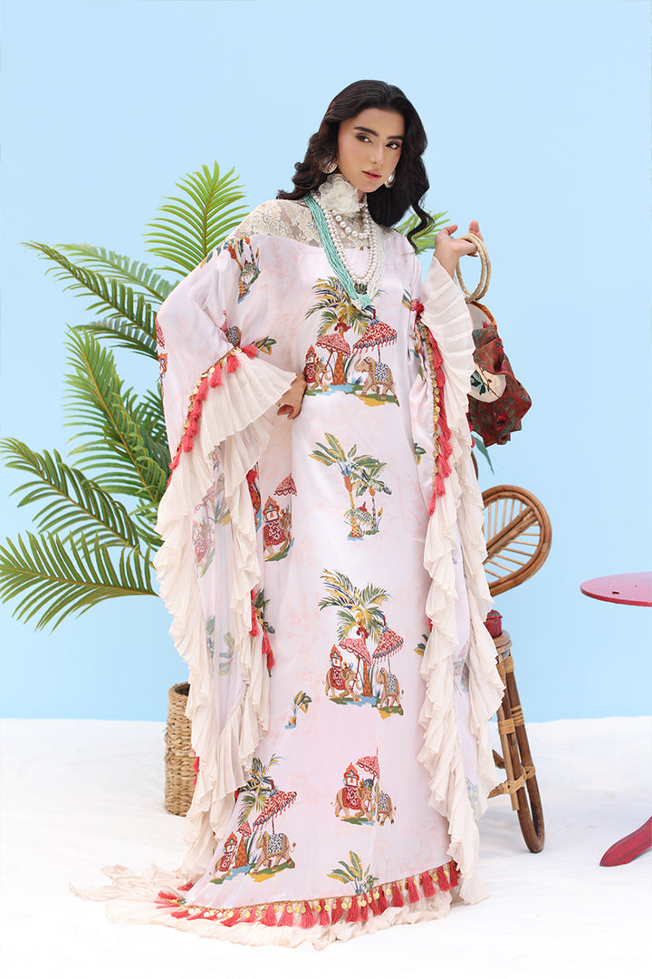 Musferah Saad - CELESTE - Ivory Blush - Silk - 2 Piece