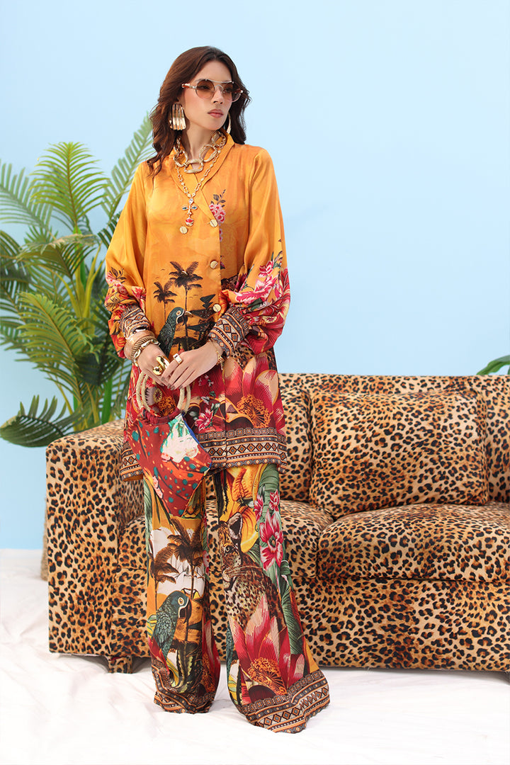 Musferah Saad - GOLDEN SOL - Rich and radiant - Silk - 3 Piece