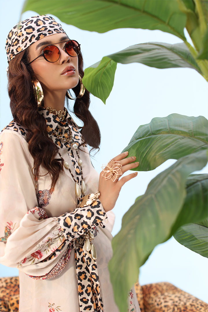 Musferah Saad - SAUVAGE - Rose Beige - Silk - 2 Piece