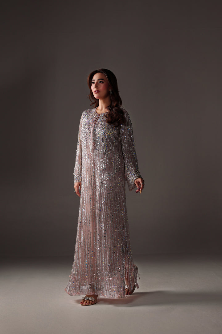 Reema Ahsan - Miran Net & Rawsilk Suit For Women - Pink - 2 Piece