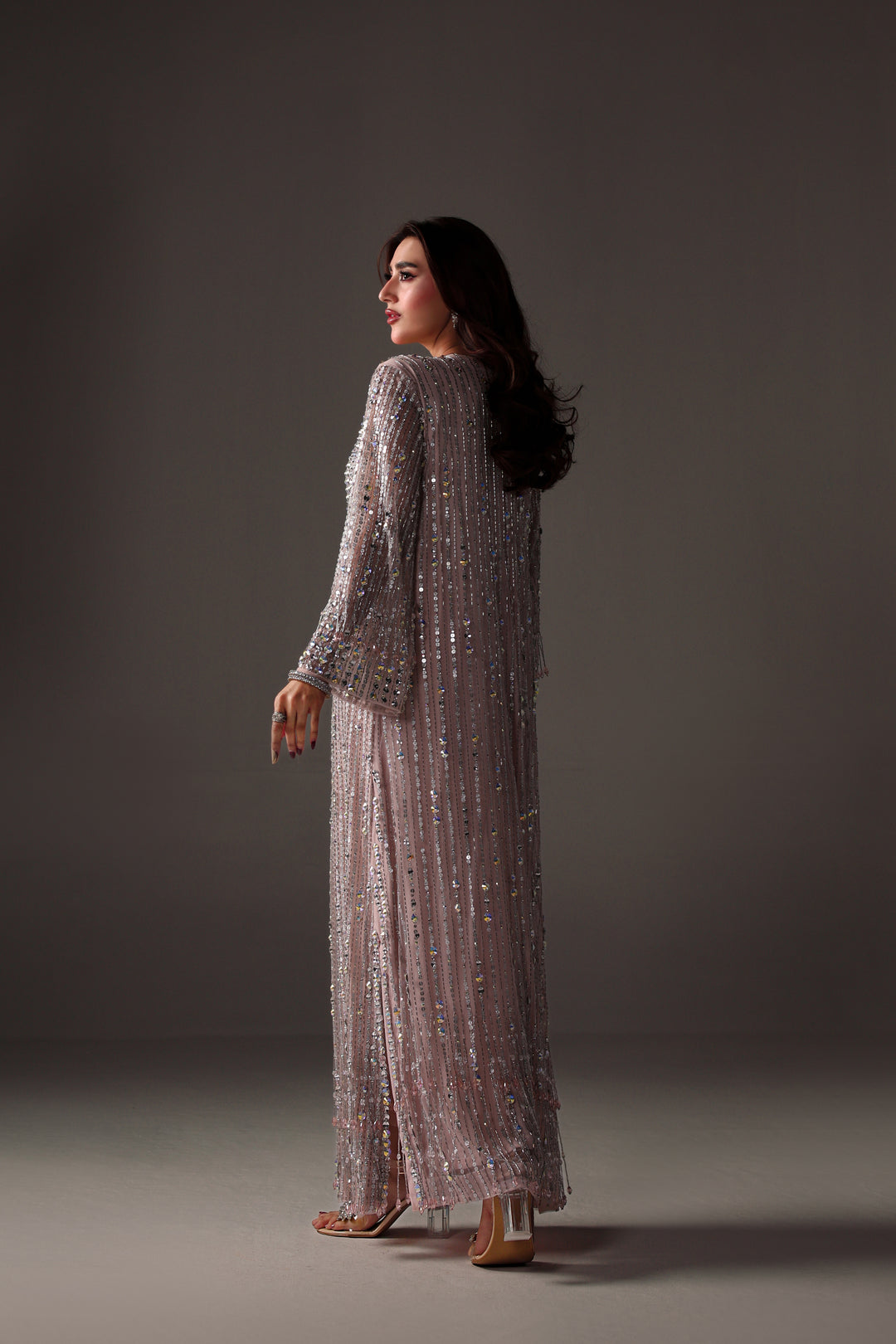 Reema Ahsan - Miran Net & Rawsilk Suit For Women - Pink - 2 Piece