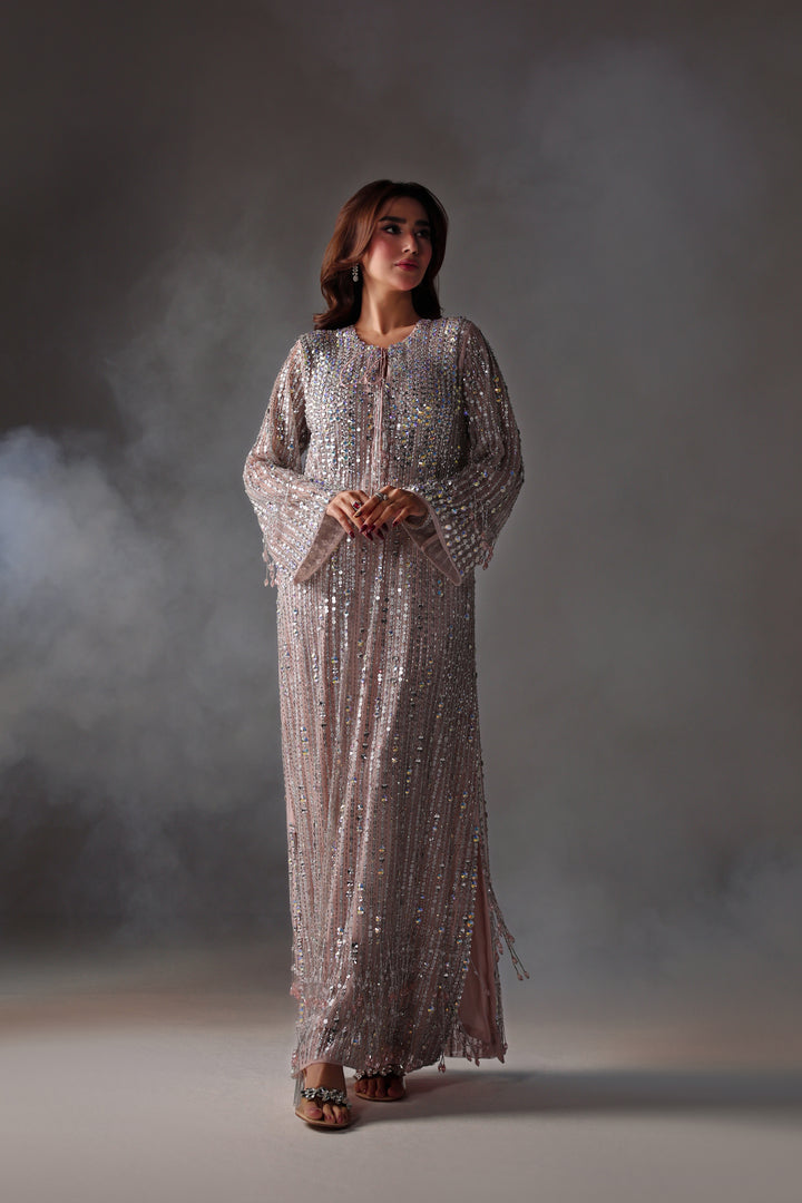 Reema Ahsan - Miran Net & Rawsilk Suit For Women - Pink - 2 Piece