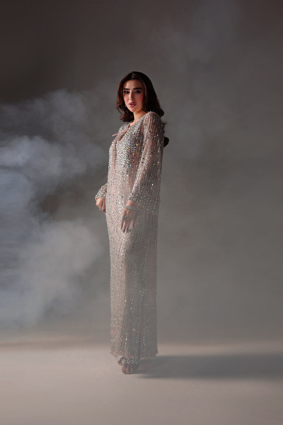 Reema Ahsan - Miran Net & Rawsilk Suit For Women - Pink - 2 Piece