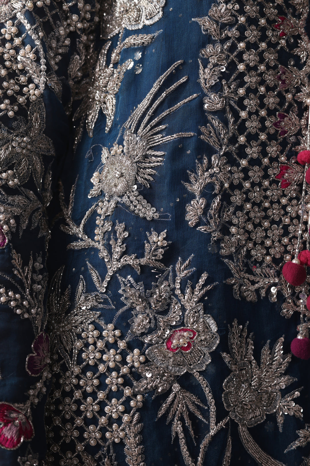 Reema Ahsan - Parisa Organza & Mukesh Chiffon Suit For Women - Teal - 3 Piece