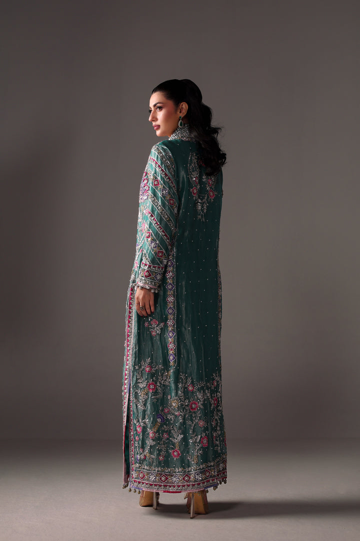 Reema Ahsan - Elia Tissue & Rawsilk Suit For Women - Green - 3 Piece