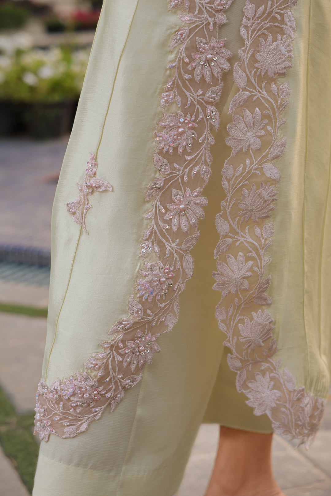 Reema Ahsan - Mahveen Tissue Silk Suit For Women - Yellow - 3 Piece