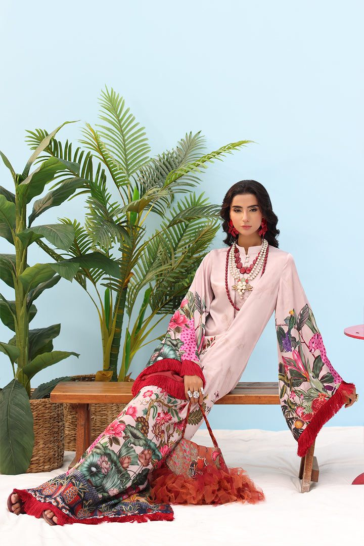 Musferah Saad -  BLUSH ROSE - Silk - 2 Piece