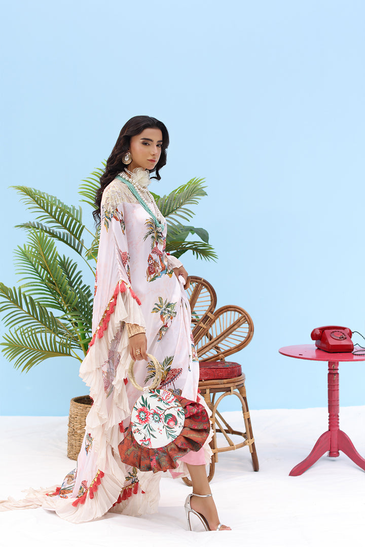 Musferah Saad - CELESTE - Ivory Blush - Silk - 2 Piece