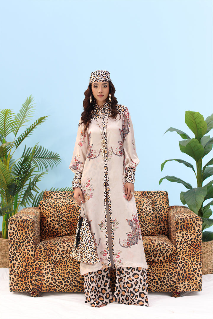 Musferah Saad - SAUVAGE - Rose Beige - Silk - 2 Piece