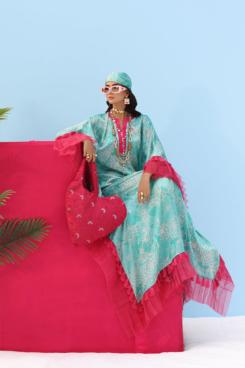 Musferah Saad - AQUA FABLE - Silk - 2 Piece