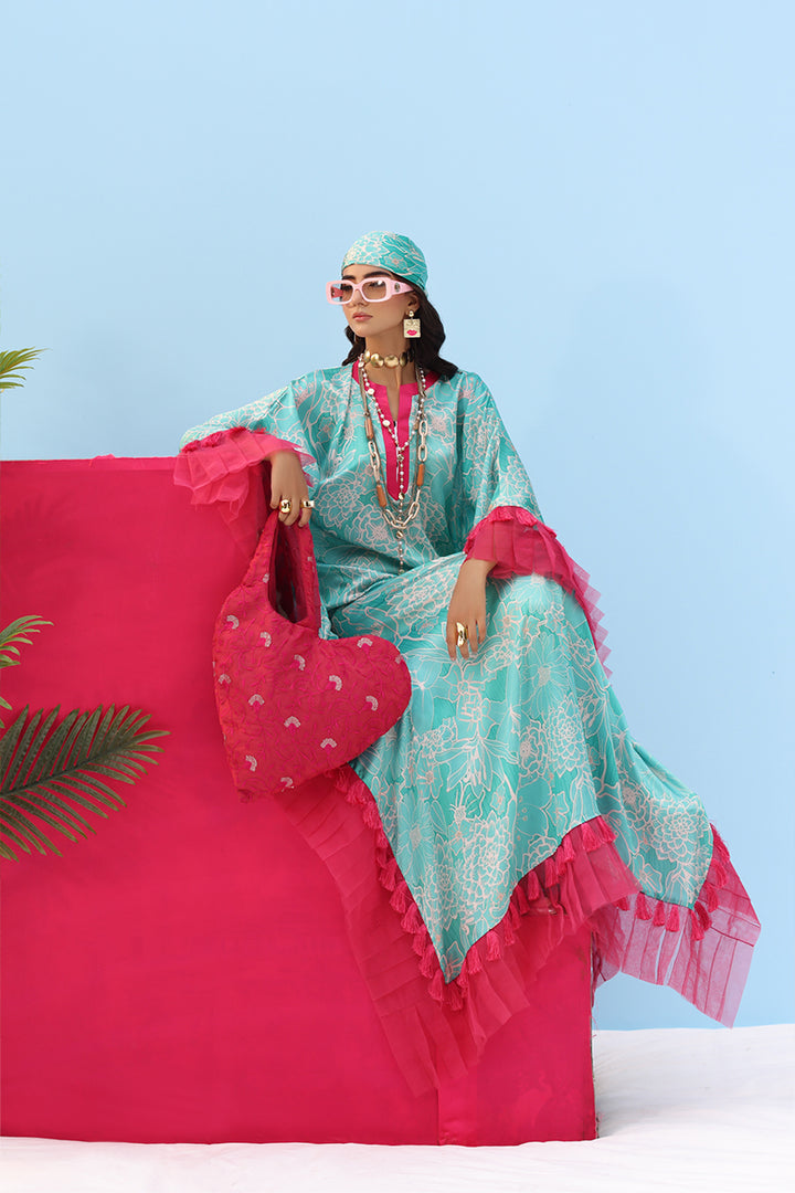 Musferah Saad - AQUA FABLE - Silk - 2 Piece