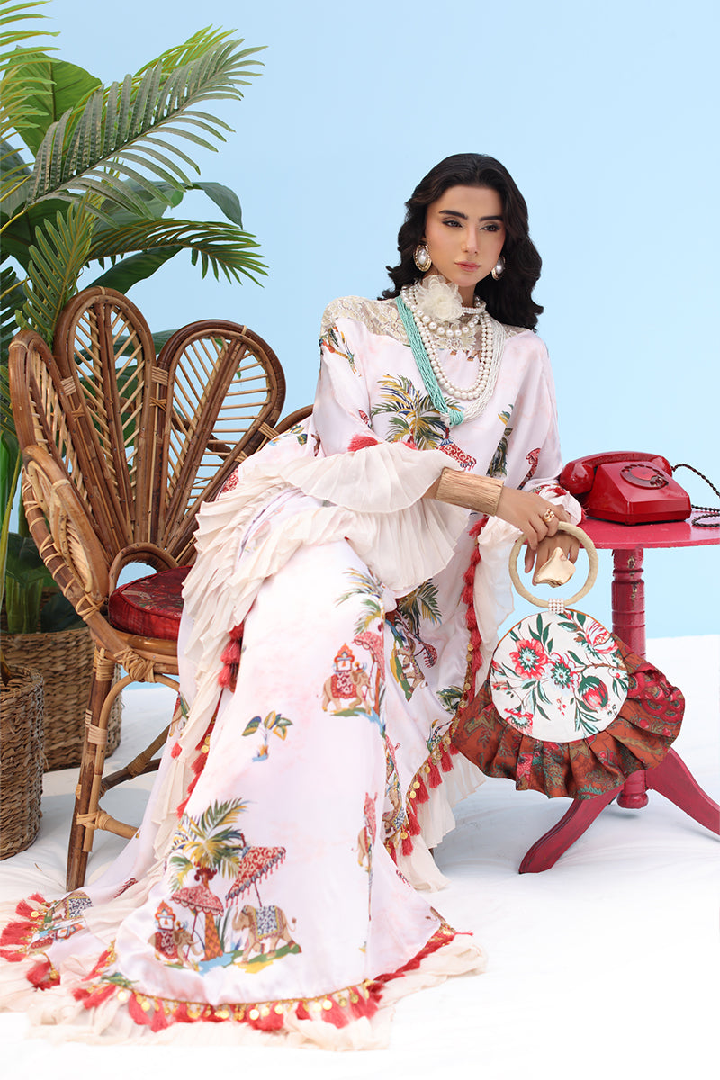 Musferah Saad - CELESTE - Ivory Blush - Silk - 2 Piece