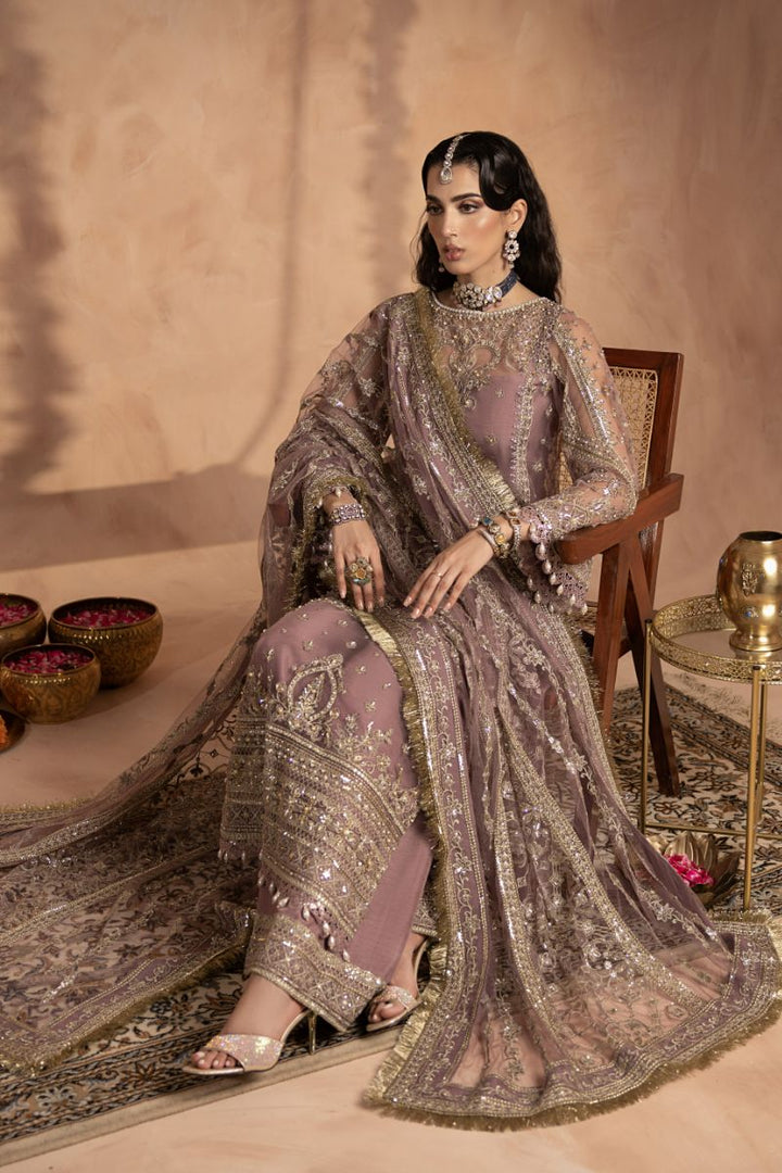 Anayra Amal - Gota Kinari - Lilac - Net - 3 Piece