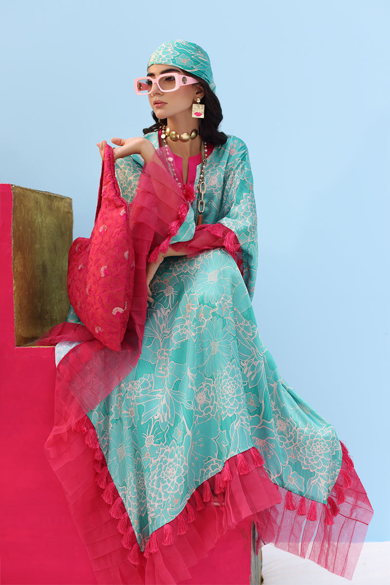 Musferah Saad - AQUA FABLE - Silk - 2 Piece