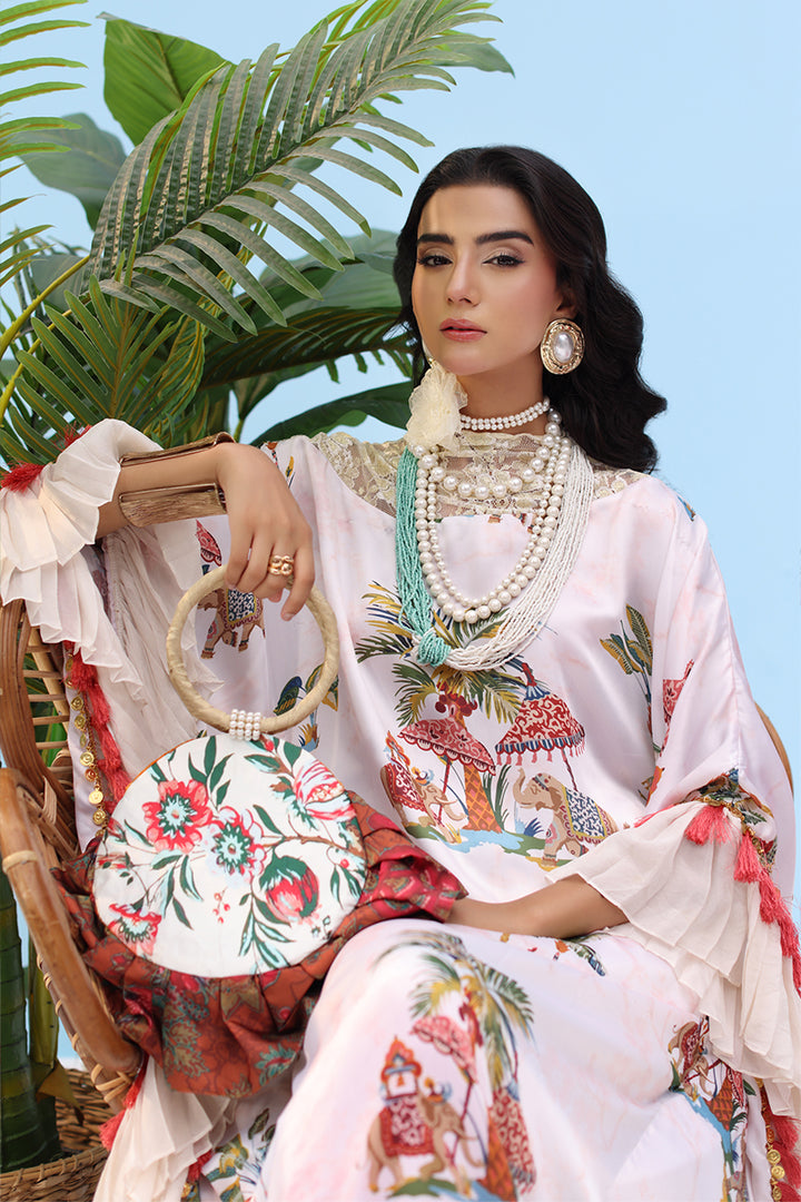 Musferah Saad - CELESTE - Ivory Blush - Silk - 2 Piece