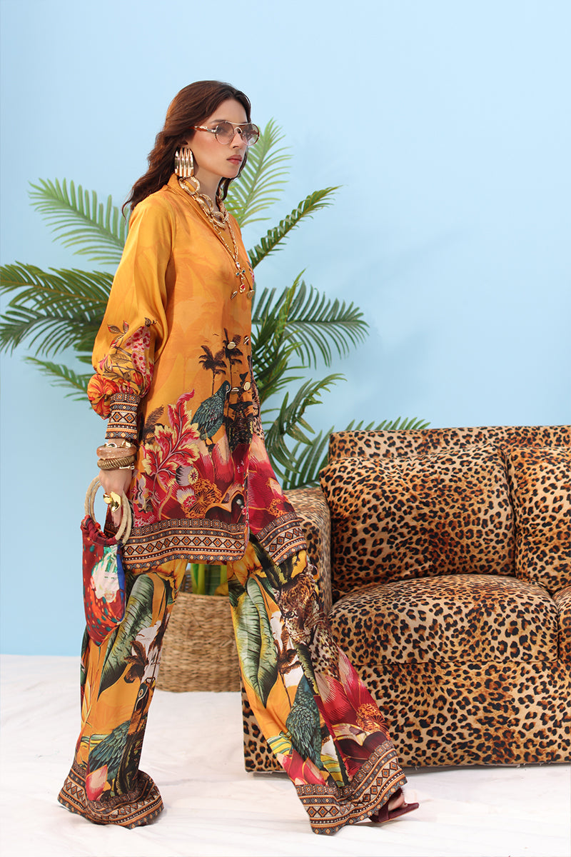 Musferah Saad - GOLDEN SOL - Rich and radiant - Silk - 3 Piece