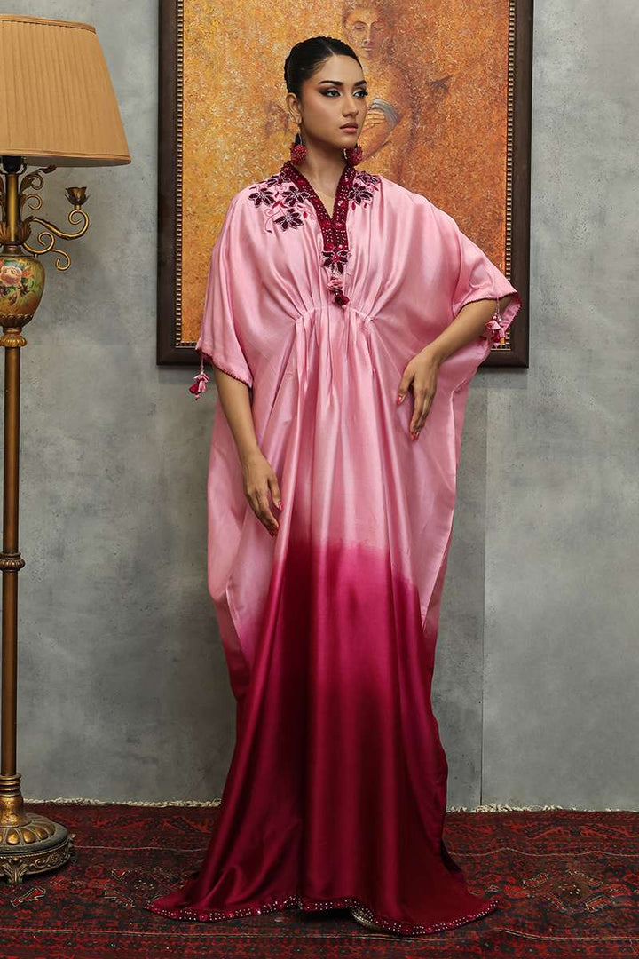Huma Adnan - Noira - Sheesha silk - Pink - 3 Piece