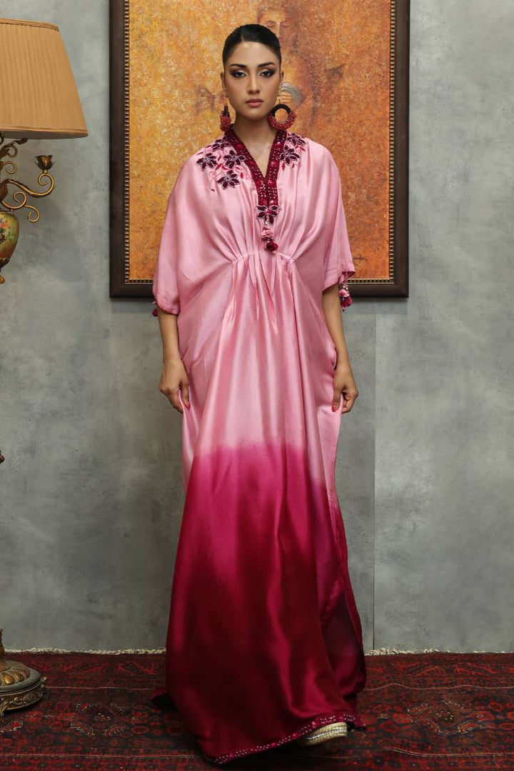 Huma Adnan - Noira - Sheesha silk - Pink - 3 Piece
