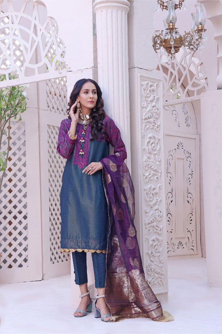 Oaks - Arisha - Masoori Embroidered 2 Pieces - Studio by TCS