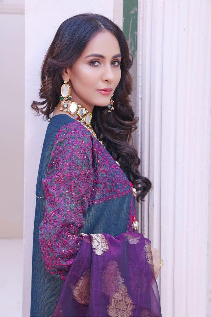Oaks - Arisha - Masoori Embroidered 2 Pieces - Studio by TCS